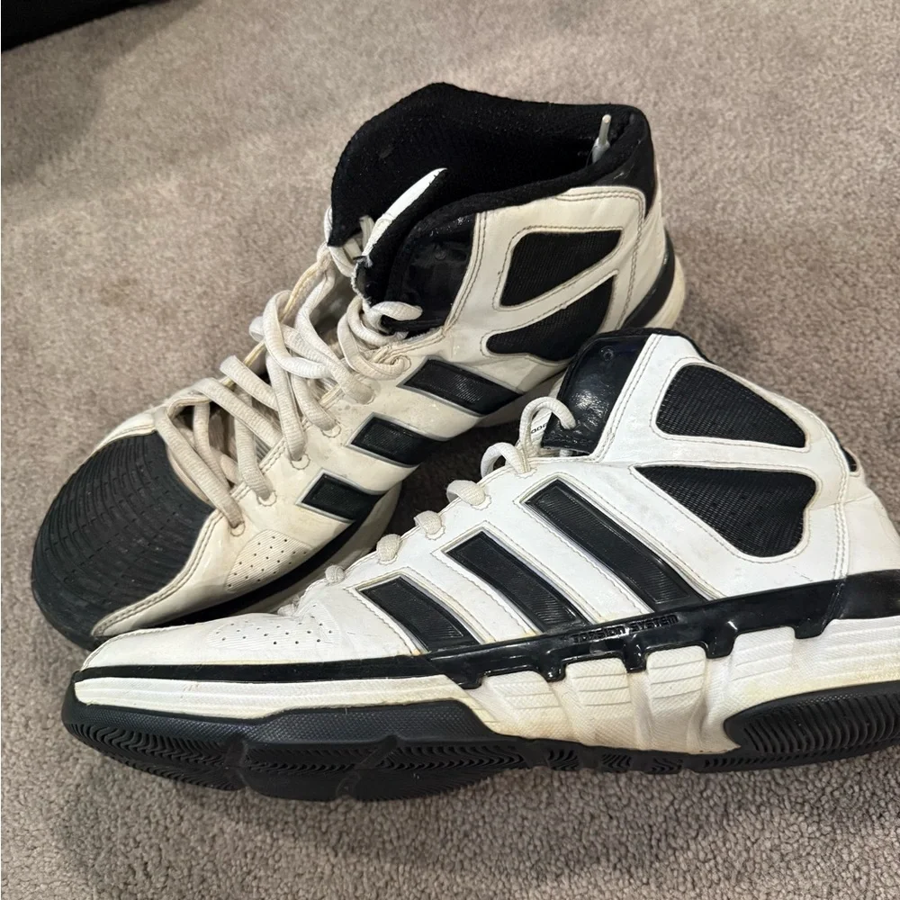 Adidas Black and White Sneakers - Picture 3 of 5